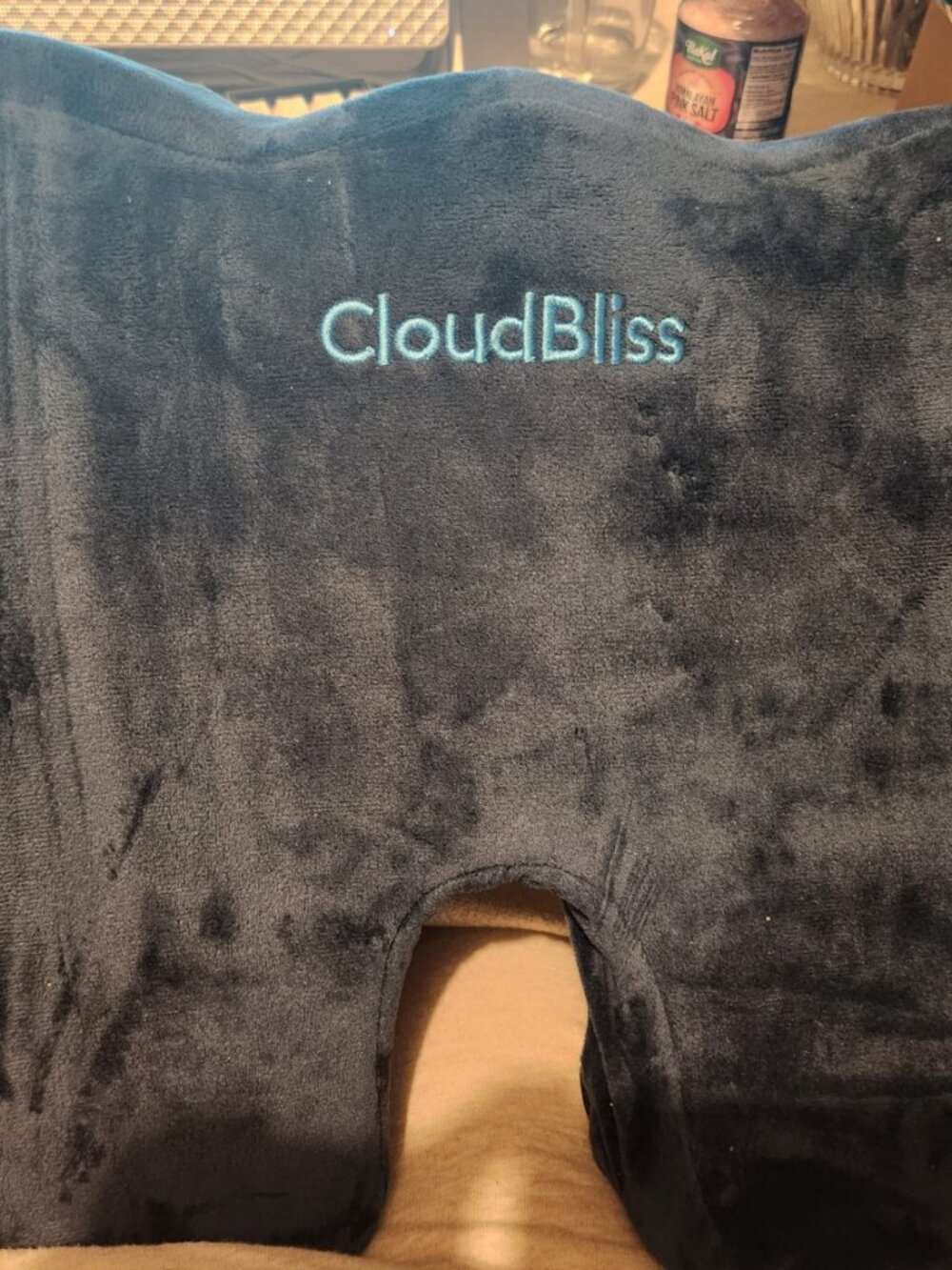 CloudBliss Ergonomic Memory Foam Seat Cushion